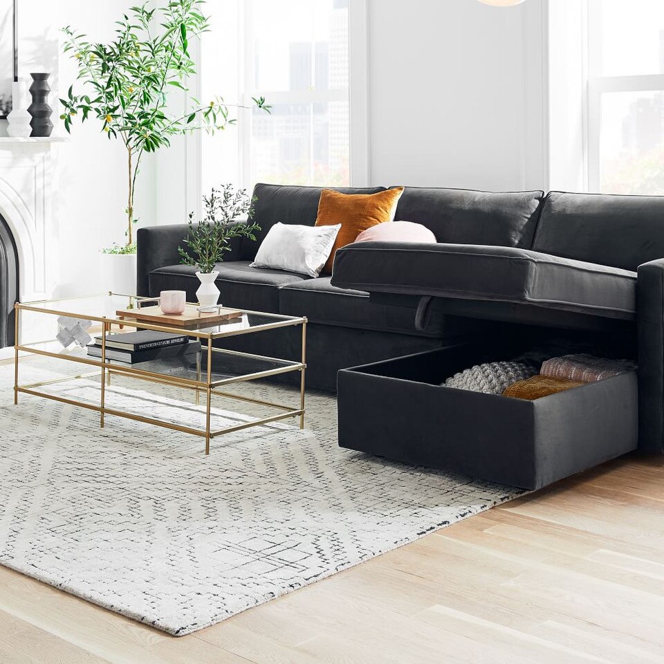 Harris Sleeper Modular Sofa w/ Storage Chaise West Elm UK